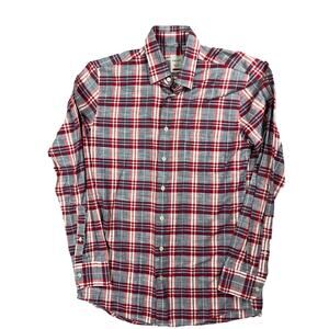 Haupt Germany Mens Plaid Long Sleeve Button Up Shirt Size M *Flaw